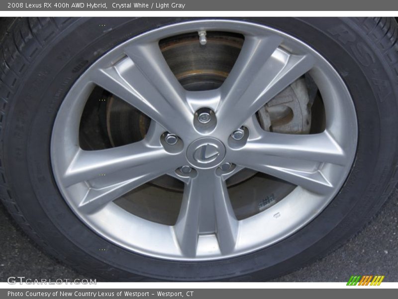 Crystal White / Light Gray 2008 Lexus RX 400h AWD Hybrid