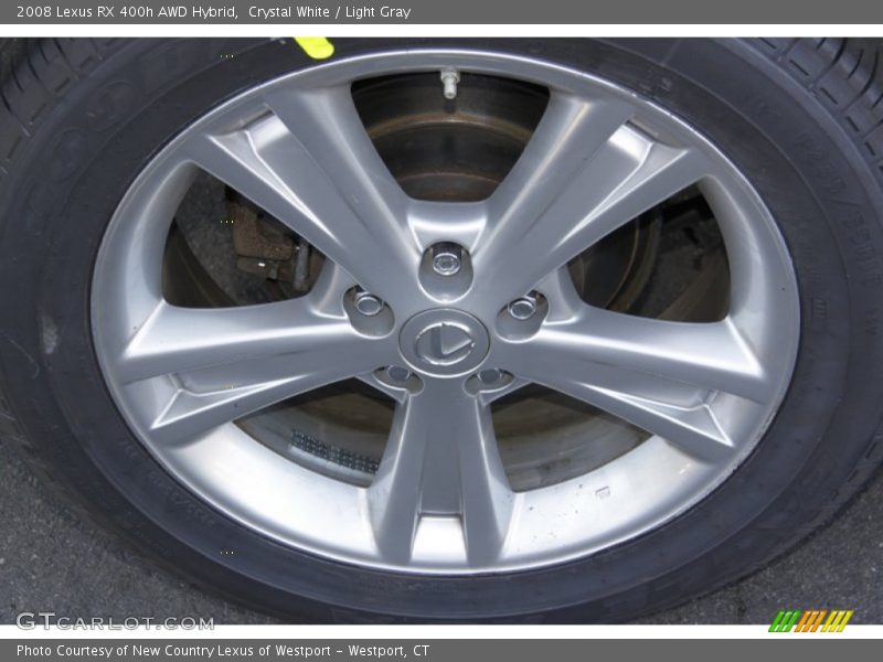 Crystal White / Light Gray 2008 Lexus RX 400h AWD Hybrid