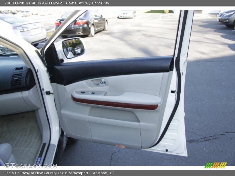 Crystal White / Light Gray 2008 Lexus RX 400h AWD Hybrid