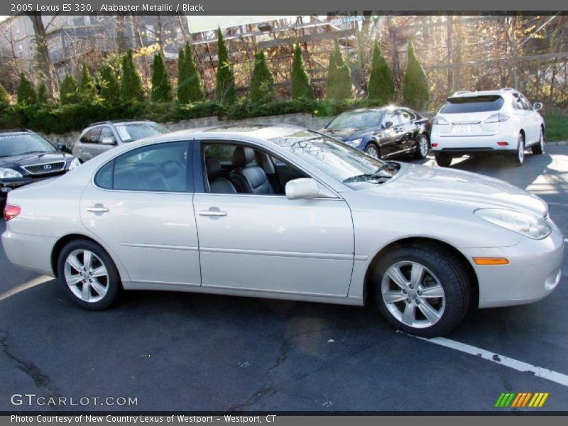 Alabaster Metallic / Black 2005 Lexus ES 330