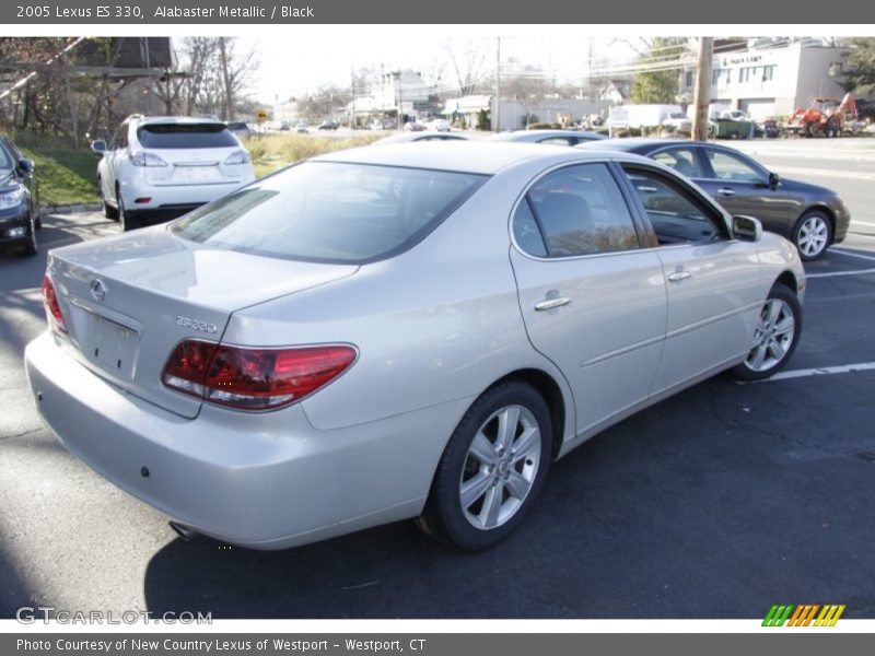 Alabaster Metallic / Black 2005 Lexus ES 330