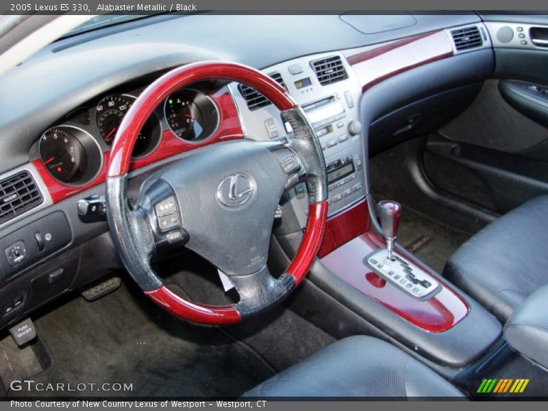 Alabaster Metallic / Black 2005 Lexus ES 330
