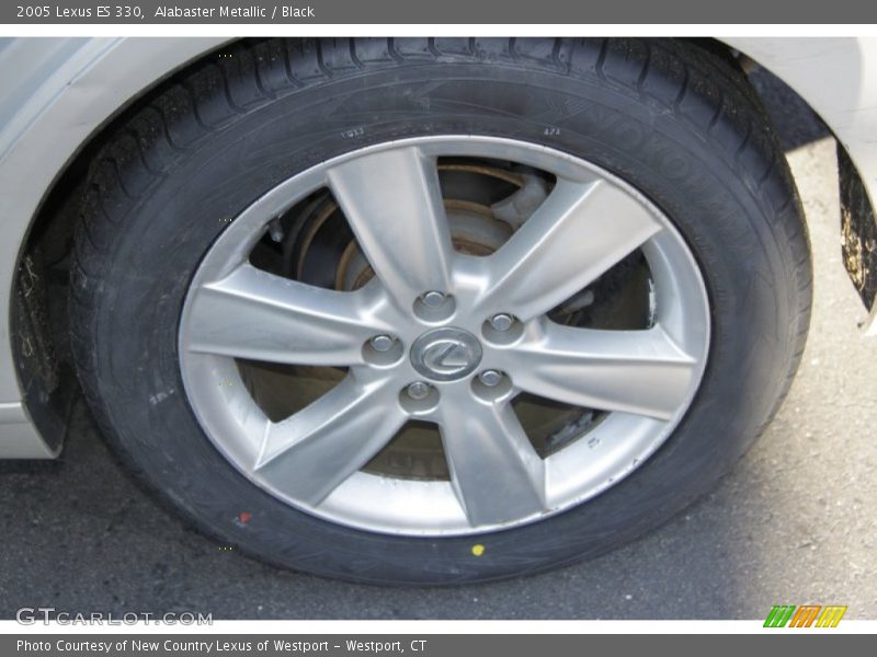 Alabaster Metallic / Black 2005 Lexus ES 330