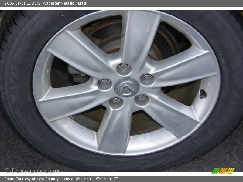 Alabaster Metallic / Black 2005 Lexus ES 330