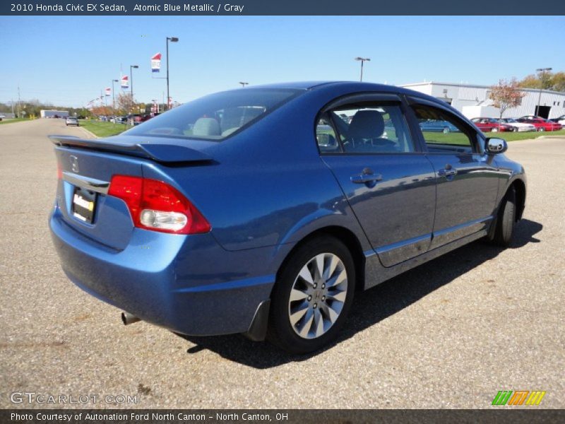 Atomic Blue Metallic / Gray 2010 Honda Civic EX Sedan