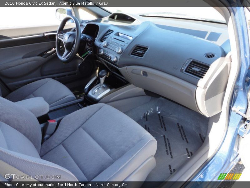 Atomic Blue Metallic / Gray 2010 Honda Civic EX Sedan