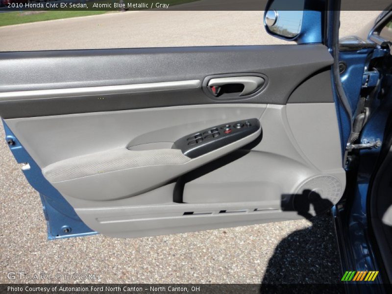 Atomic Blue Metallic / Gray 2010 Honda Civic EX Sedan