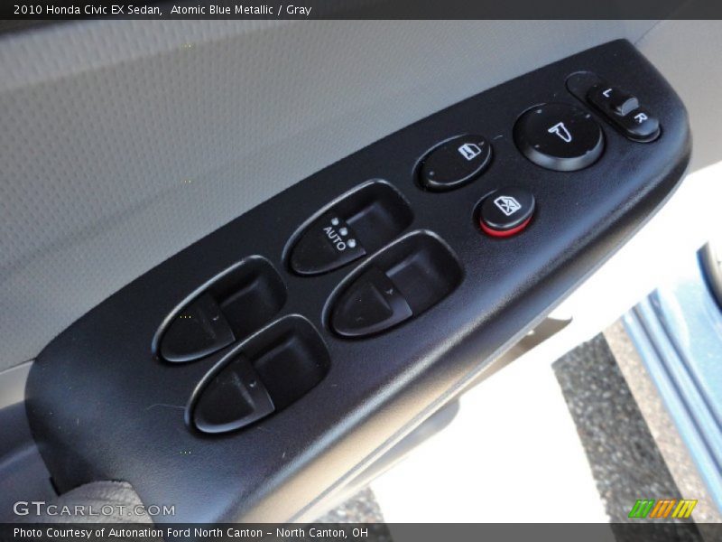 Atomic Blue Metallic / Gray 2010 Honda Civic EX Sedan