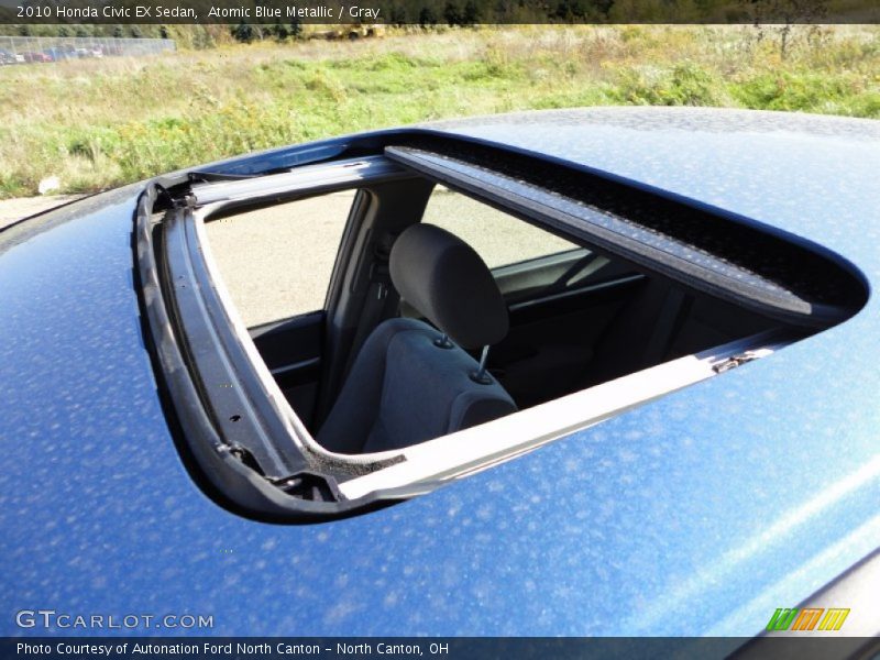 Atomic Blue Metallic / Gray 2010 Honda Civic EX Sedan