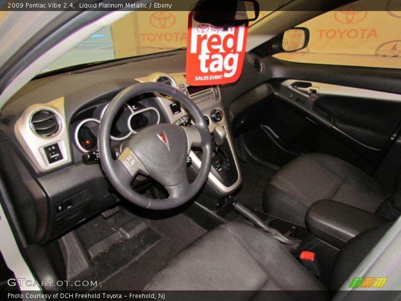 Liquid Platinum Metallic / Ebony 2009 Pontiac Vibe 2.4