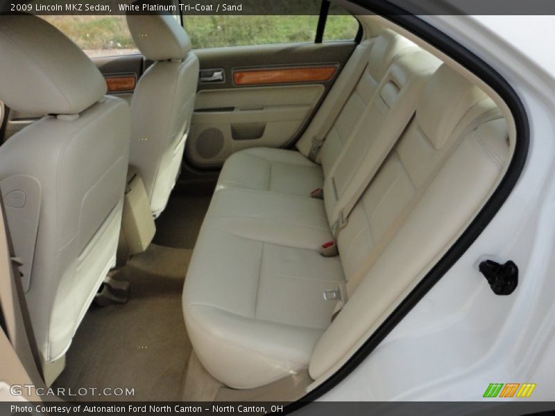 White Platinum Tri-Coat / Sand 2009 Lincoln MKZ Sedan