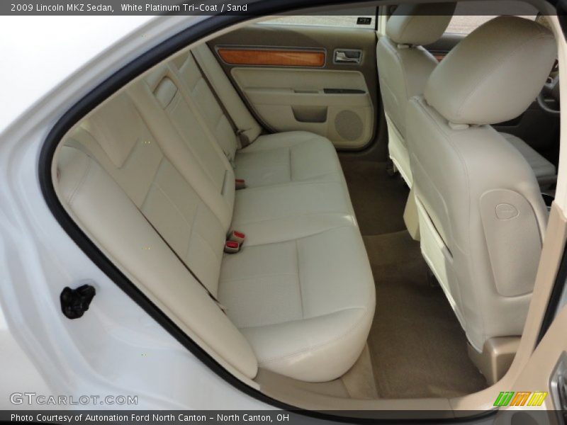 White Platinum Tri-Coat / Sand 2009 Lincoln MKZ Sedan