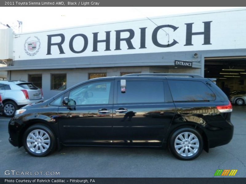 Black / Light Gray 2011 Toyota Sienna Limited AWD