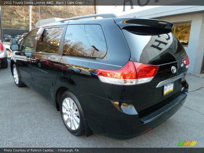 Black / Light Gray 2011 Toyota Sienna Limited AWD