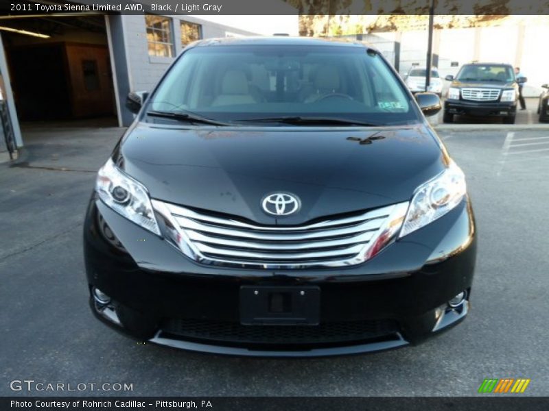 Black / Light Gray 2011 Toyota Sienna Limited AWD