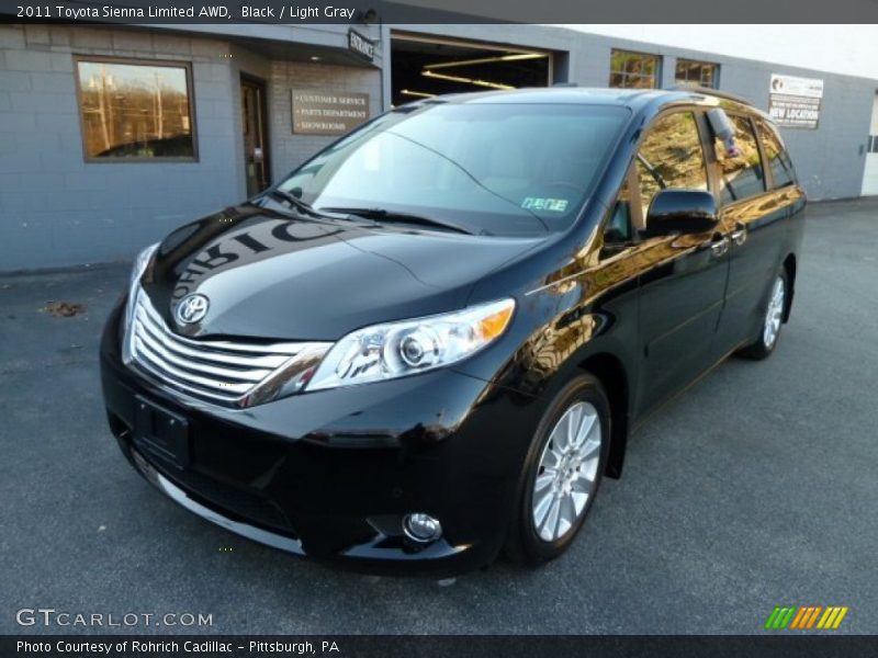 Black / Light Gray 2011 Toyota Sienna Limited AWD