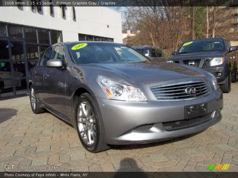 Platinum Graphite Gray / Graphite 2008 Infiniti G 35 x S Sedan