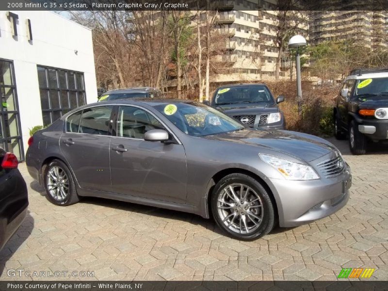 Platinum Graphite Gray / Graphite 2008 Infiniti G 35 x S Sedan