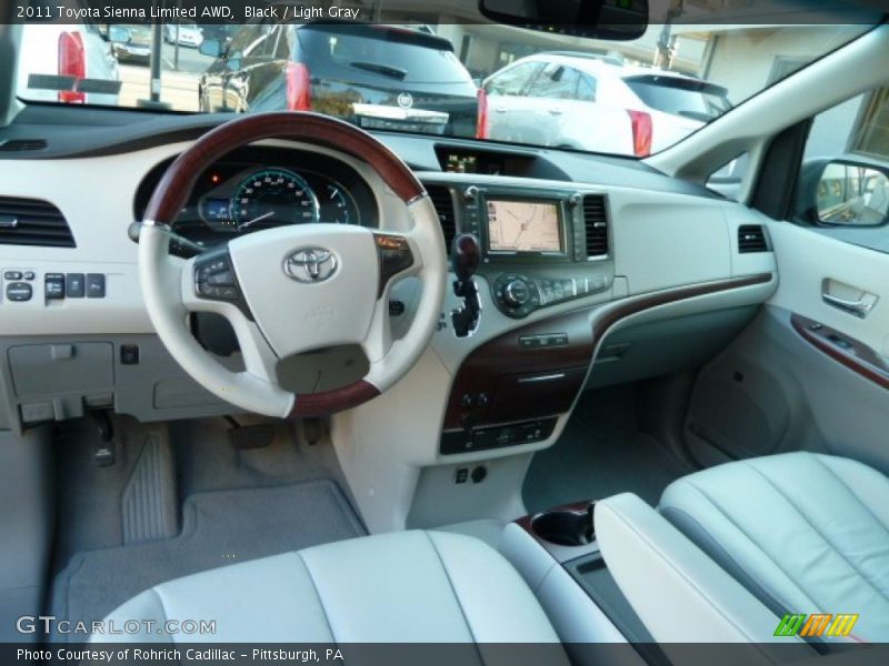Black / Light Gray 2011 Toyota Sienna Limited AWD