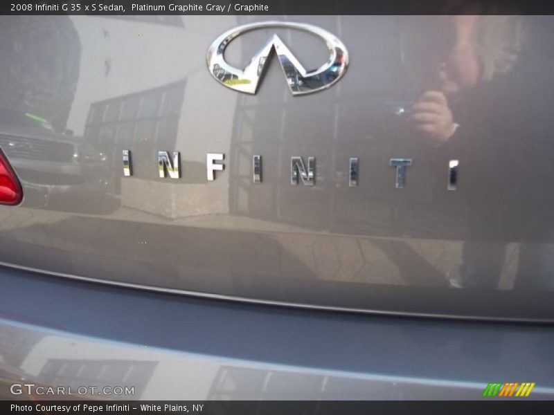 Platinum Graphite Gray / Graphite 2008 Infiniti G 35 x S Sedan