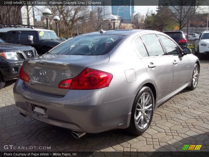 Platinum Graphite Gray / Graphite 2008 Infiniti G 35 x S Sedan