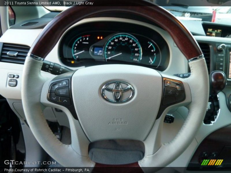 Black / Light Gray 2011 Toyota Sienna Limited AWD