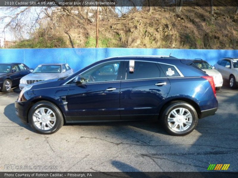 Imperial Blue / Shale/Brownstone 2010 Cadillac SRX 4 V6 AWD