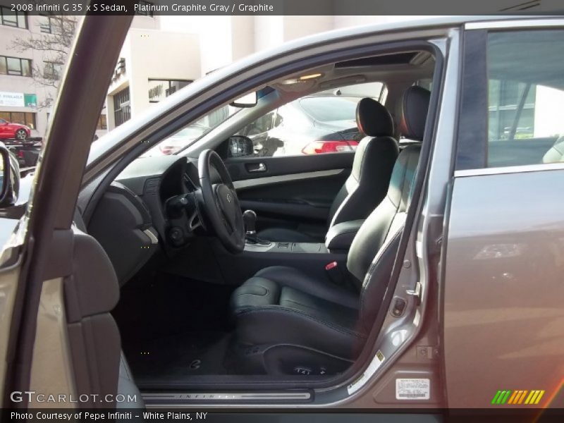 Platinum Graphite Gray / Graphite 2008 Infiniti G 35 x S Sedan