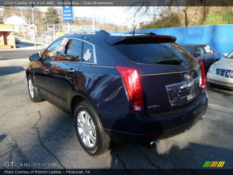 Imperial Blue / Shale/Brownstone 2010 Cadillac SRX 4 V6 AWD