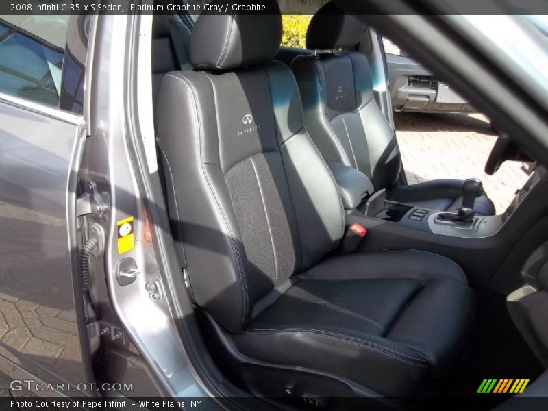 Platinum Graphite Gray / Graphite 2008 Infiniti G 35 x S Sedan