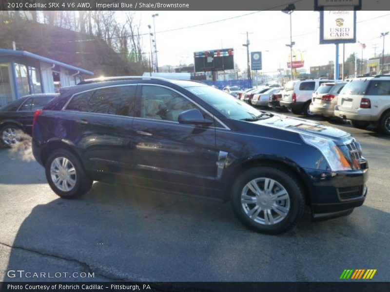 Imperial Blue / Shale/Brownstone 2010 Cadillac SRX 4 V6 AWD