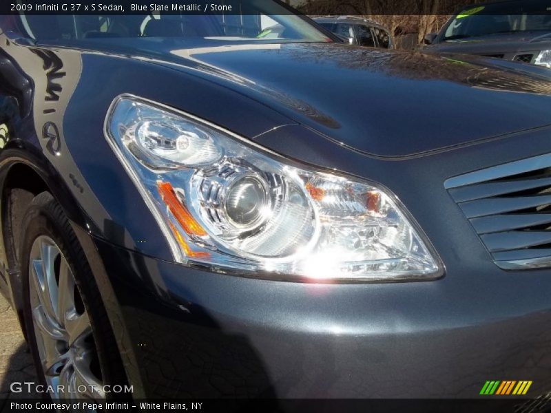 Blue Slate Metallic / Stone 2009 Infiniti G 37 x S Sedan