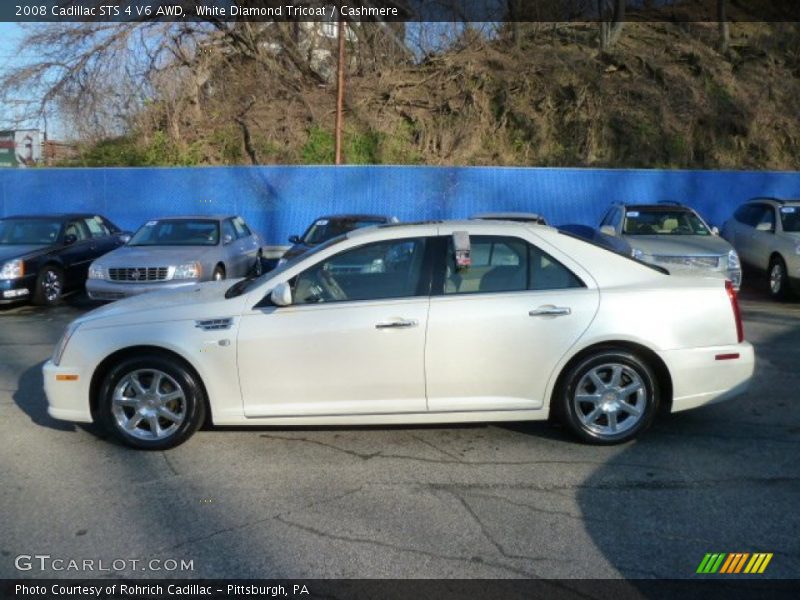 White Diamond Tricoat / Cashmere 2008 Cadillac STS 4 V6 AWD