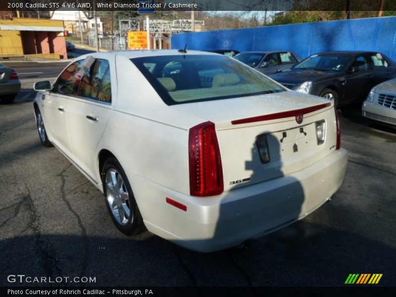 White Diamond Tricoat / Cashmere 2008 Cadillac STS 4 V6 AWD