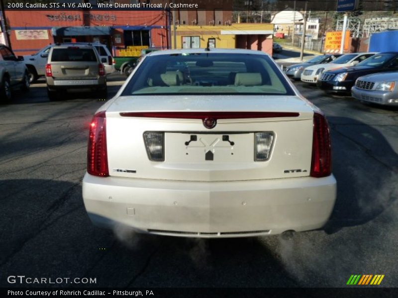 White Diamond Tricoat / Cashmere 2008 Cadillac STS 4 V6 AWD