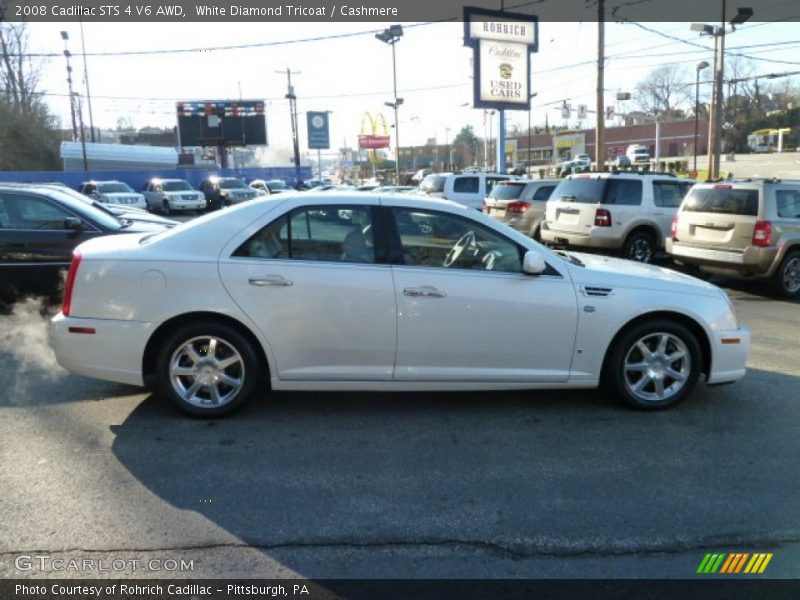 White Diamond Tricoat / Cashmere 2008 Cadillac STS 4 V6 AWD