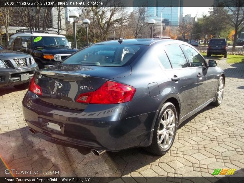 Blue Slate Metallic / Stone 2009 Infiniti G 37 x S Sedan