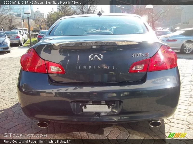 Blue Slate Metallic / Stone 2009 Infiniti G 37 x S Sedan