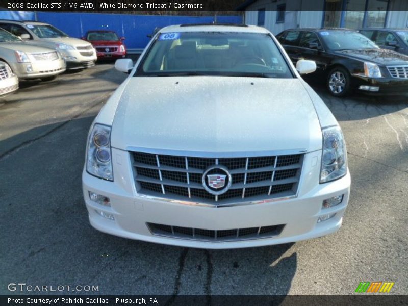 White Diamond Tricoat / Cashmere 2008 Cadillac STS 4 V6 AWD