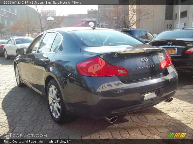 Blue Slate Metallic / Stone 2009 Infiniti G 37 x S Sedan