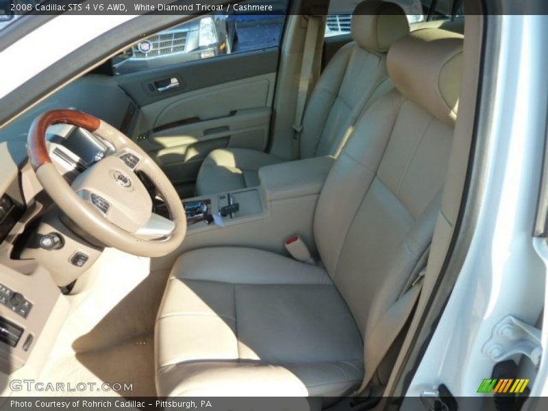 White Diamond Tricoat / Cashmere 2008 Cadillac STS 4 V6 AWD