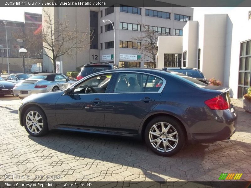 Blue Slate Metallic / Stone 2009 Infiniti G 37 x S Sedan