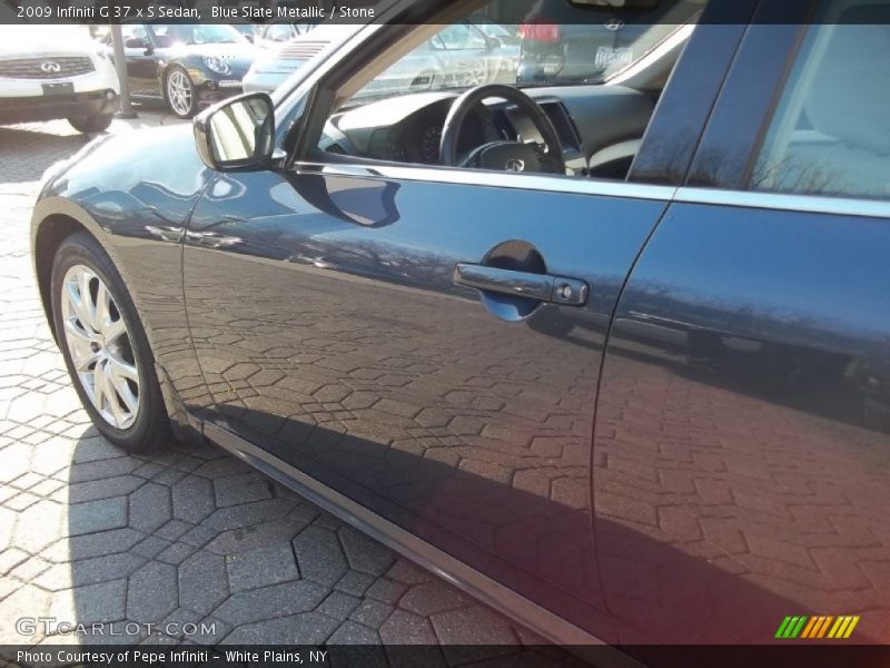 Blue Slate Metallic / Stone 2009 Infiniti G 37 x S Sedan