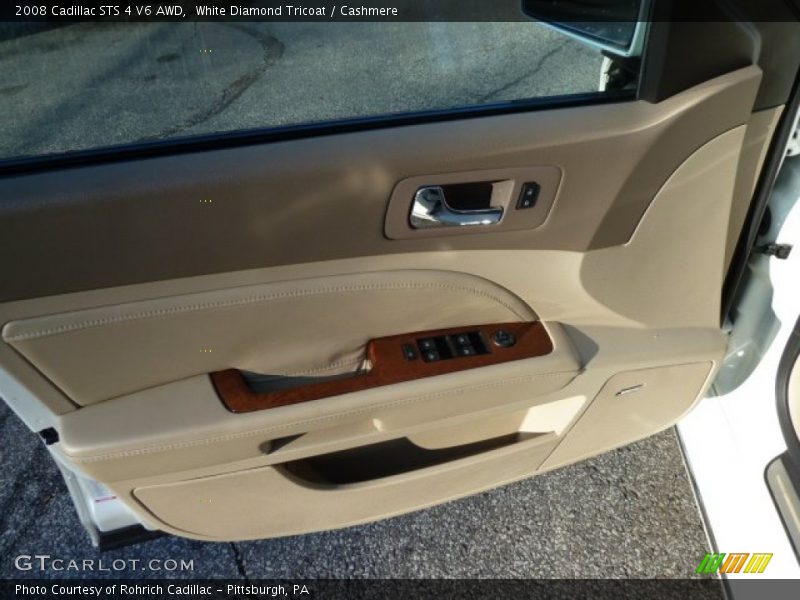 White Diamond Tricoat / Cashmere 2008 Cadillac STS 4 V6 AWD