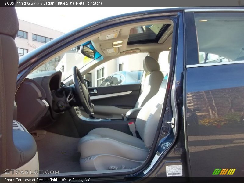 Blue Slate Metallic / Stone 2009 Infiniti G 37 x S Sedan