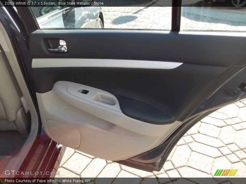 Blue Slate Metallic / Stone 2009 Infiniti G 37 x S Sedan