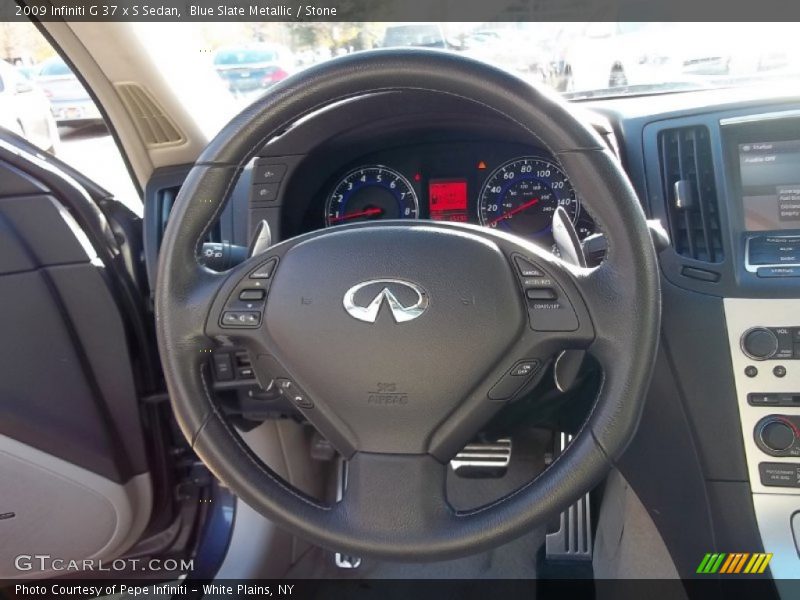 Blue Slate Metallic / Stone 2009 Infiniti G 37 x S Sedan