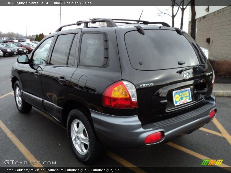 Black Obsidian / Beige 2004 Hyundai Santa Fe GLS