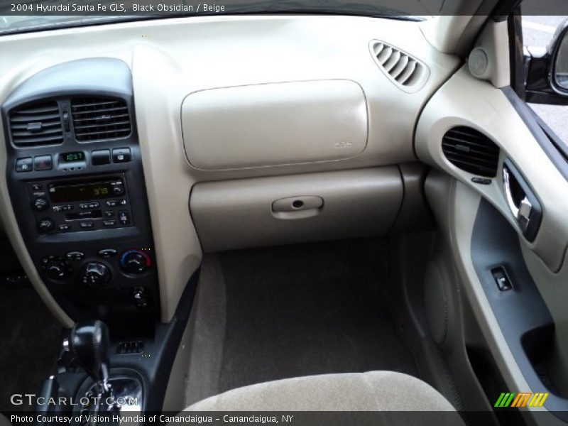 Black Obsidian / Beige 2004 Hyundai Santa Fe GLS