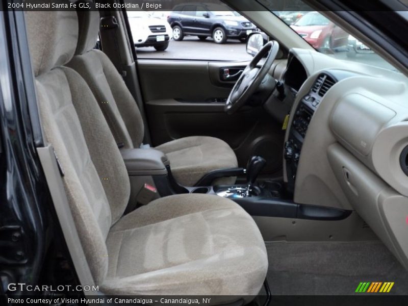 Black Obsidian / Beige 2004 Hyundai Santa Fe GLS